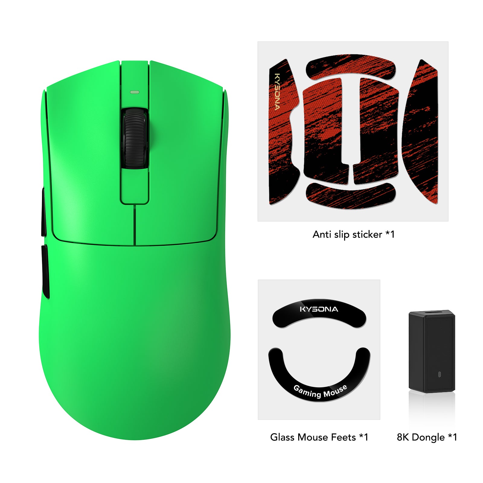 KYSONA Jupiter Esports Green Series Wireless Gaming Mouse – KYSONA