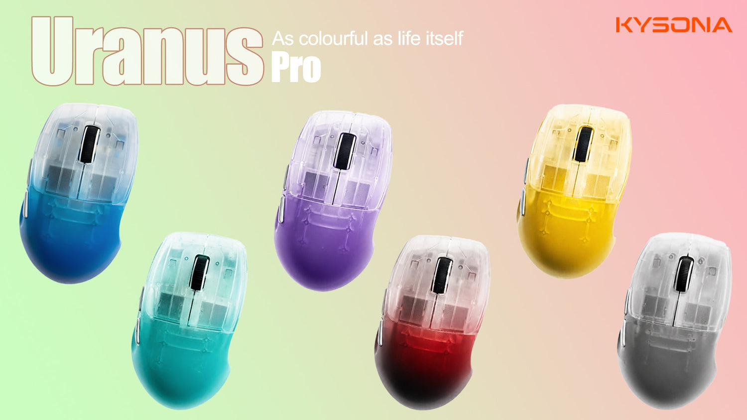 Multicoloured Transparent Gradient Uranus Pro