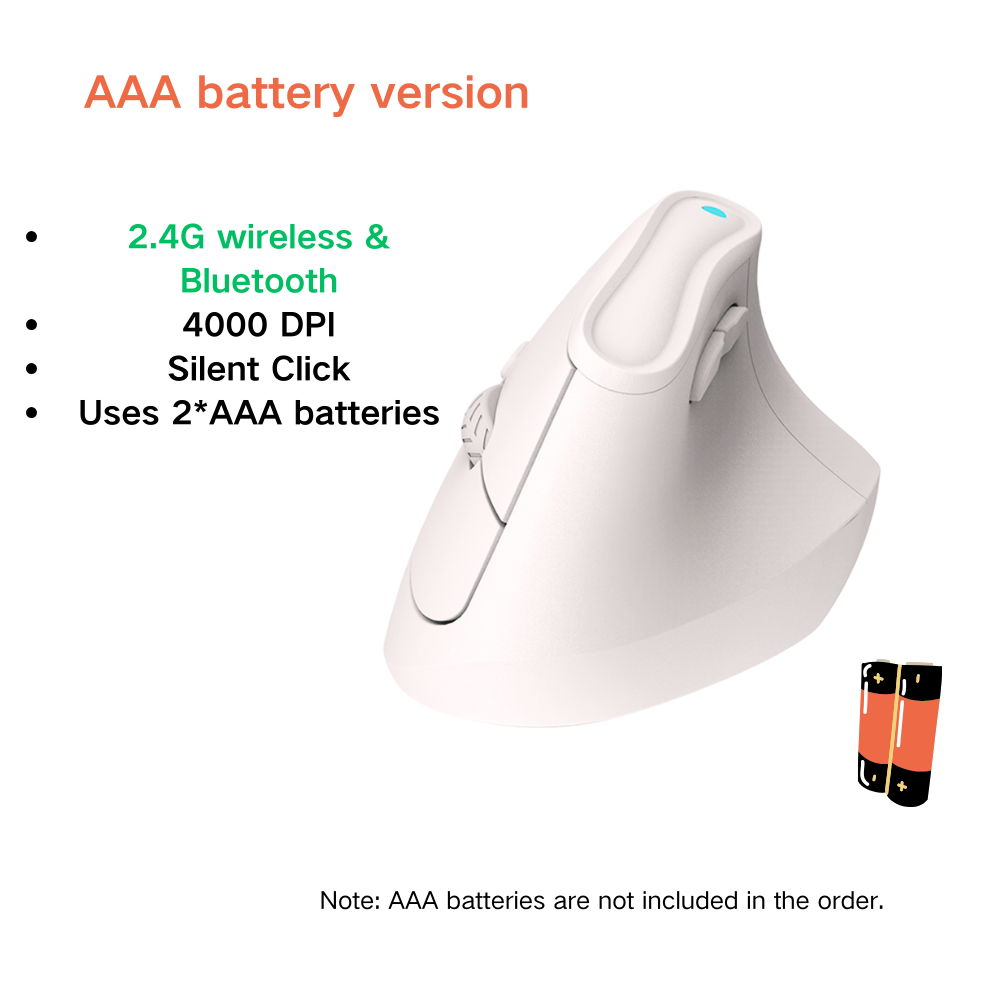 KYSONA EM9GX wireless vertical ergonomic mouse with contoured design for comfortable hand posture and easy navigation.