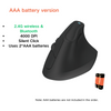 KYSONA EM9GX Wireless Vertical Ergonomic Mouse