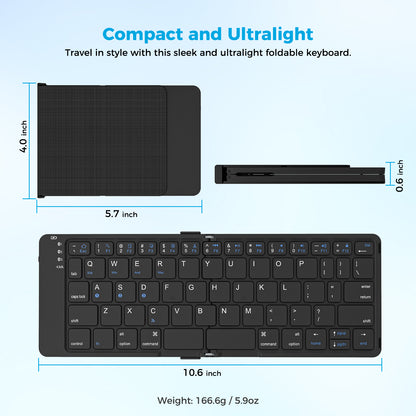 KF65 Wireless Foldable Keyboard